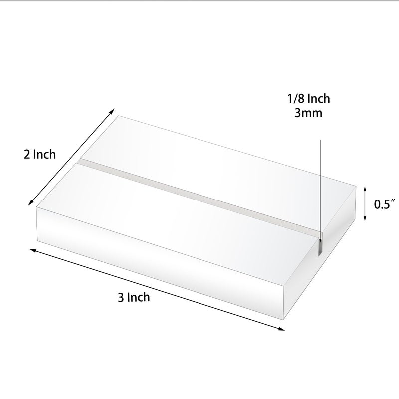 Toolsure 20 Pack Acrylic Sign Holders, Clear Acrylic Sign Stand,Acrylic Table Number Holder for Wedding Table Number/Sign/Car - Image 5